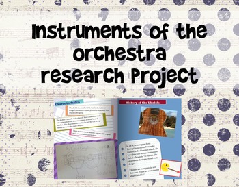 Preview of Instruments of the Orchestra Research/eBook Project