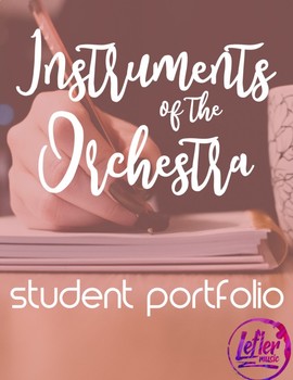 Preview of Musical Instruments of the Orchestra Student Portfolio