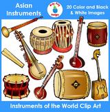 Instruments of the World - Asian Instruments Clip Art