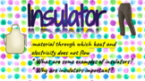 Insulator and Conductor Slideshow (Google Slide)