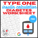 Insulin Calculation Worksheet- Type 1 Diabetes