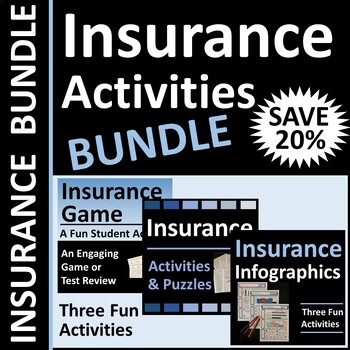 Preview of Insurance Activities Bundle SAVE 20%