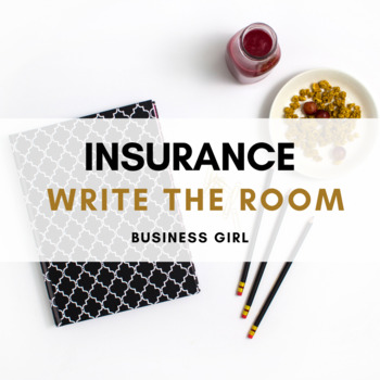 Preview of Insurance Write the Room Scavenger Hunt