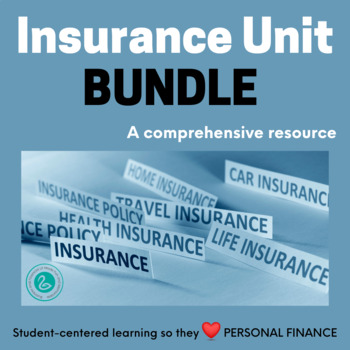 Preview of Insurance Unit BUNDLE | Financial Literacy | Personal Finance |