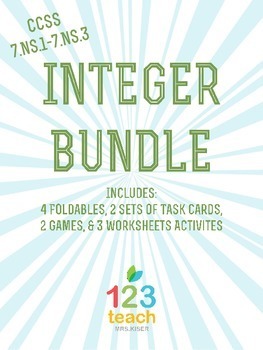 Preview of Integer Activity Bundle