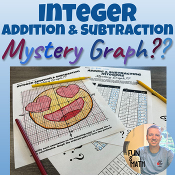 Preview of Integer Addition & Subtraction Practice Activity with Coordinate Graphing