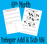 Integer Addition and Subtraction HW