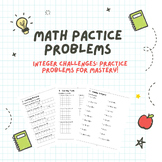 Exploring Integer Arithmetic: Worksheets with Negative and