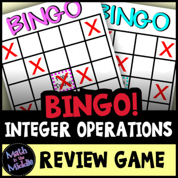 Preview of Integer Operations Bingo - Math Review Game