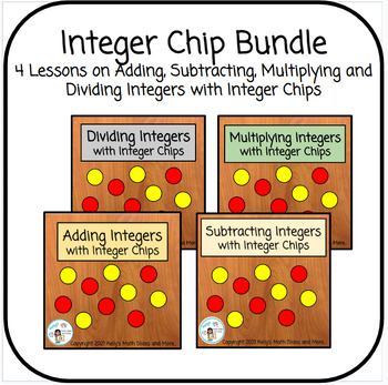 Preview of Integer Chip Bundle:  Adding, Subtracting, Multiplying and Dividing - Digital