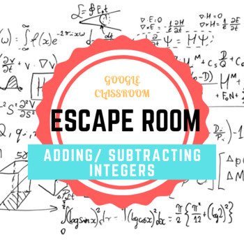 Preview of Integer Escape Room Google Forms