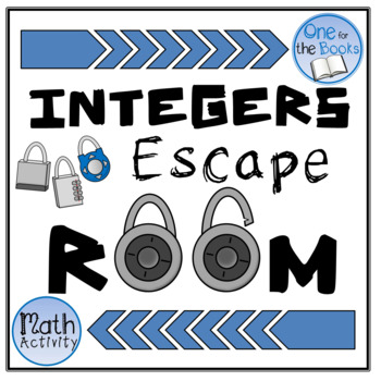 Preview of 6th Grade Math Escape Room - Integers