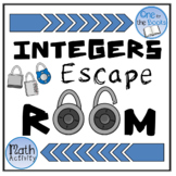 6th Grade Math Escape Room - Integers
