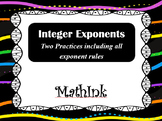 Integer Exponents Practice