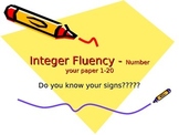Integer Fact Fluency