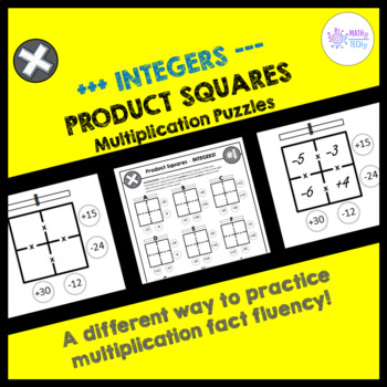 Integer Number Puzzle Worksheets Teaching Resources Tpt