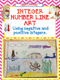 INTEGER NUMBER LINE ART Activity w/ Thermometer - Distance