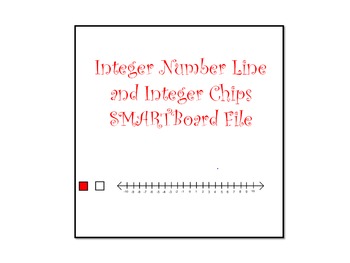 Preview of Integer Number Line and Integer Chips SMARTBoard File (Math -Grades 6-9)