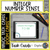 Integer Number Sense Havoc Boom Cards™ Digital Task Cards