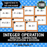 Integer Operation Task Cards