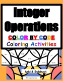 ADD, SUBTRACT INTEGERS- A COLORING ACTIVITY