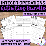 Integer Operations Activities Bundle