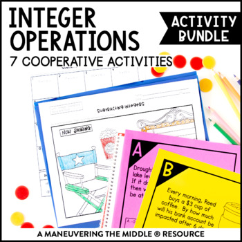Preview of Integer Operations Activity Bundle | Add, Subtract, Multiply, & Divide Integers