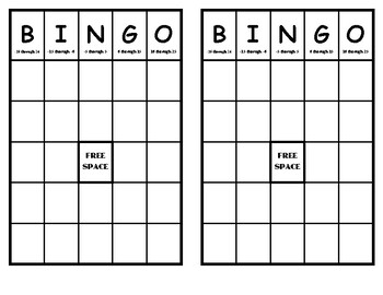 Integer Operations Bingo (Addition, Subtraction, Multiplication and ...