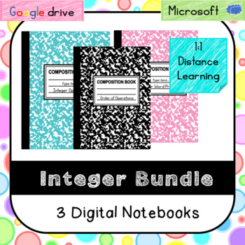 Preview of Integer Operations Bundle (SOL 6.6a,b,c) Digital Notebooks