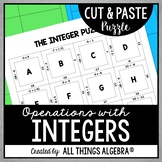 Integer Operations | Cut and Paste Puzzle