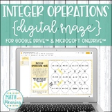 Integer Operations DIGITAL Maze Activity for Google Drive 