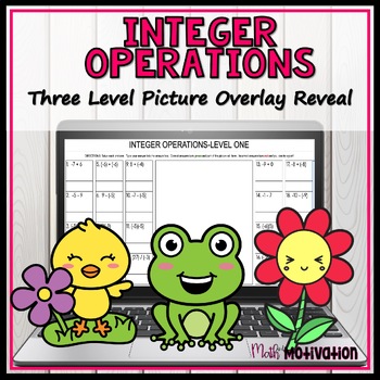 Preview of Integer Operations Differentiated Picture Reveal