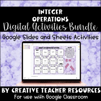 Preview of Integer Operations Digital Activities Bundle | Distance Learning