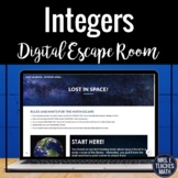 Integer Operations Digital Escape Room
