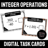 Integer Operations Digital Task Cards TEKS 6.3D