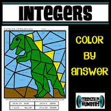Integer Operations Dinosaur Coloring Activity