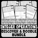 Integer Operations Discover & Doodle Bundle