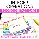 Integer Operations 7th Grade Math Task Card Activity and M