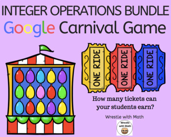 Preview of Integer Operations – Google Carnival Game Bundle