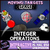 Integer Operations Math Review Game - Digital Moving Targets Game