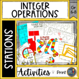 Integer Operations Math Stations