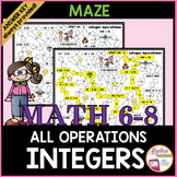 Integer Operations Maze Mixed Practice
