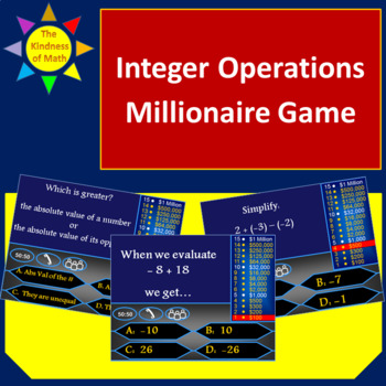 Preview of Integer Operations Millionaire