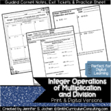 Integer Operations Multiplication and Division Cornell Notes
