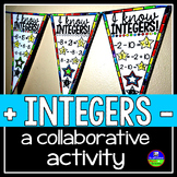 Adding and Subtracting Integers Math Pennant Activity