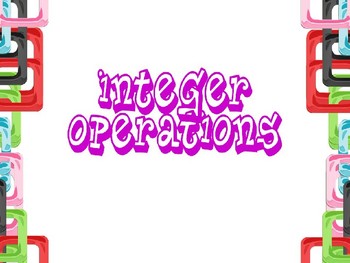 Preview of Integer Operations Powerpoint