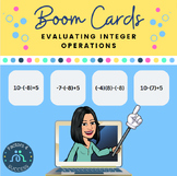 Integer Operations Practice --- Digital Task Cards with Bo