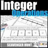 Integer Operations Scavenger Hunt