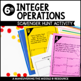 Integer Operations Scavenger Hunt | Add, Subtract, Multipl