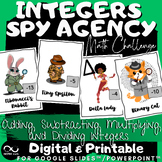 Integer Operations Spy Agency Math Challenge | Add Subtrac